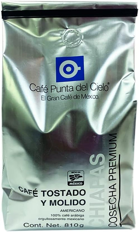 Bolsa de 810 gr. de café molido americano región Chiapas Cosecha Premium