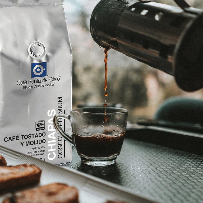 Bolsa de 810 gr. de café molido americano región Chiapas Cosecha Premium