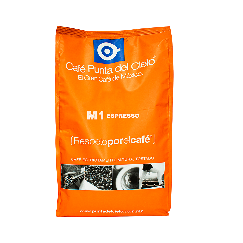 Café en grano M1 espresso presentación 2.5 kg