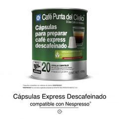 20 Cápsulas compatibles Express Descafeinado